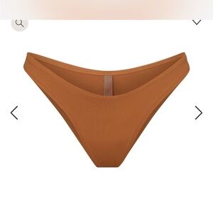 Brown Skims Tanga Bikini Bottom